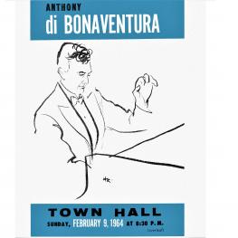 (1964) Anthony di Bonaventura: TOWN HALL, SUNDAY, FEBRUARY 9, 1964