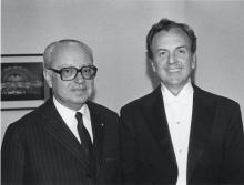 Alberto Ginastera and Anthony di Bonaventura, October 20 1981, Universal Music Society, Creative commons